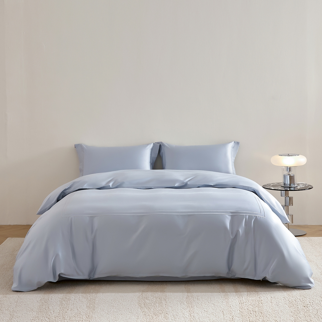 91家纺网 家纺一手货源 找家纺 （总）ONE TWO ONE 121 2025新款酒店民宿专订长绒棉高支高密贡缎刺绣（小cr）四件套（【提供买家秀】为了各位老板们都有利润空间，平台控价券后不得低于298/318元，感谢您的配合与支持