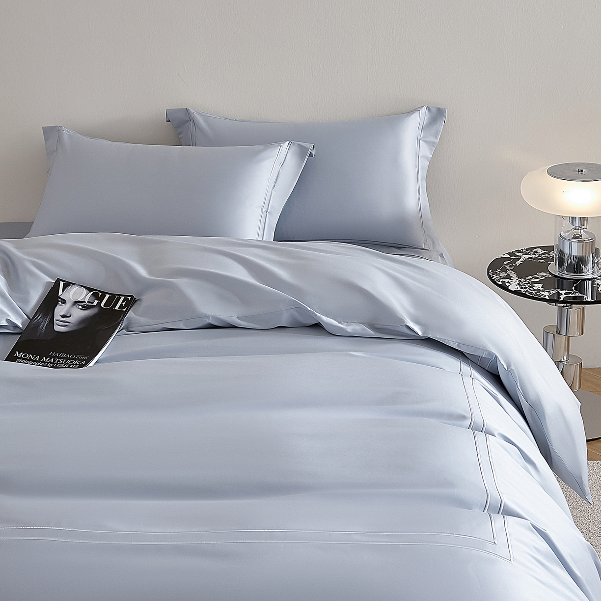 91家纺网 家纺一手货源 找家纺 （总）ONE TWO ONE 121 2025新款酒店民宿专订长绒棉高支高密贡缎刺绣（小cr）四件套（【提供买家秀】为了各位老板们都有利润空间，平台控价券后不得低于298/318元，感谢您的配合与支持