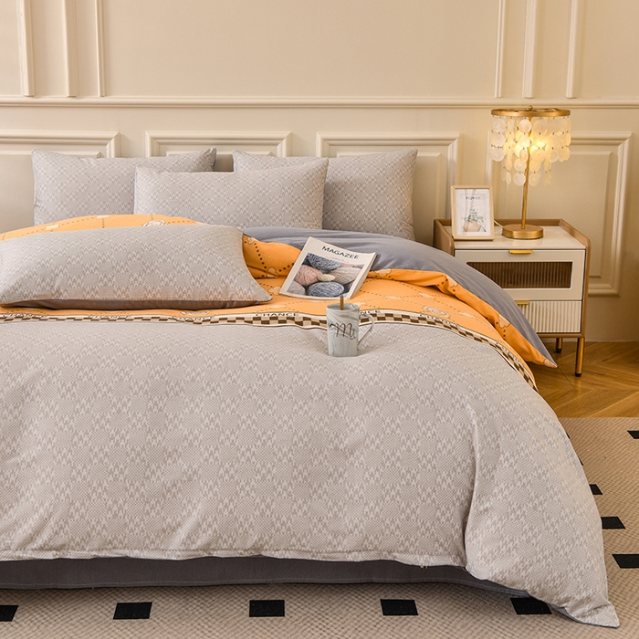 91家纺网 家纺一手货源 找家纺 （总）宇彬家纺 2025直播热新款秋冬全棉四件套精梳生态原棉印花加厚磨毛轻奢铂金床单床笠款三四件套