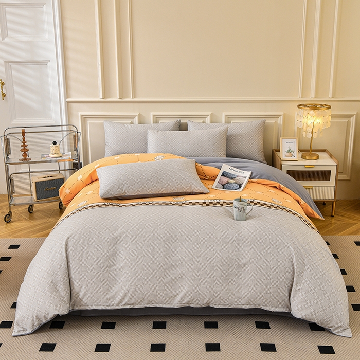 91家纺网 家纺一手货源 找家纺 （总）宇彬家纺 2025直播热新款秋冬全棉四件套精梳生态原棉印花加厚磨毛轻奢铂金床单床笠款三四件套