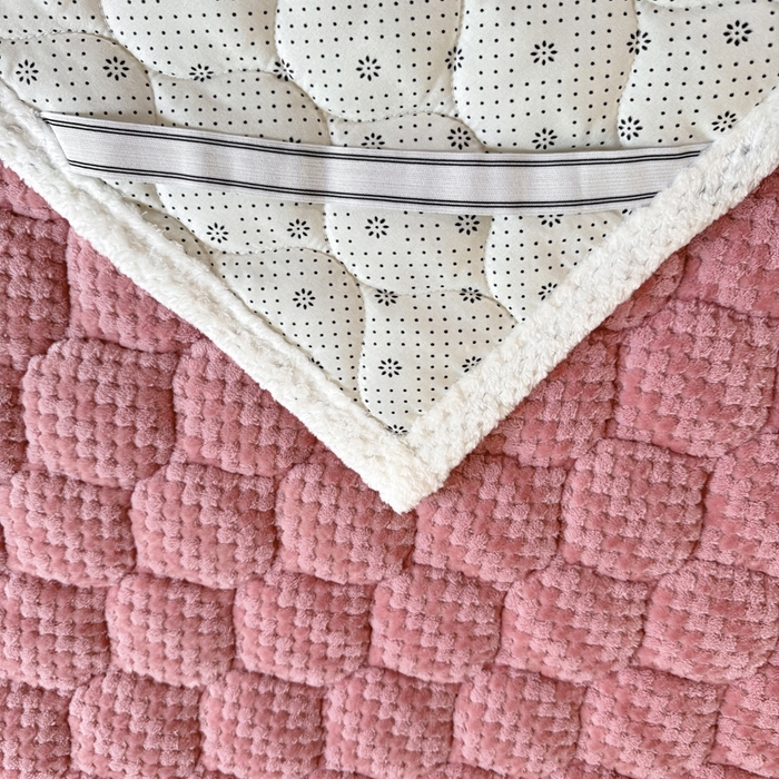 91家纺网 家纺一手货源 找家纺 （总）正邦家纺 2025新款云豆绒加厚保暖夹棉软床垫上下铺床褥学生床护垫