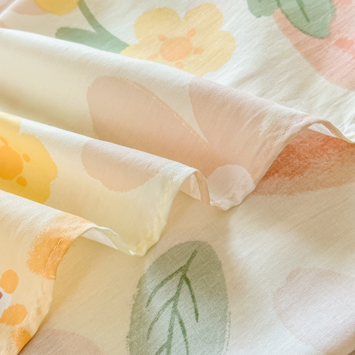 91家纺网 家纺一手货源 找家纺 帛织澜家纺 2025新款12868全棉喷气印花床单单件 草莓物语-A版