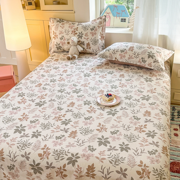 91家纺网 家纺一手货源 找家纺 帛织澜家纺 2025新款12868全棉喷气印花床单单件 洛克庄园-A版