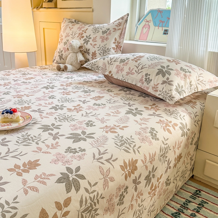 91家纺网 家纺一手货源 找家纺 帛织澜家纺 2025新款12868全棉喷气印花床单单件 洛克庄园-A版