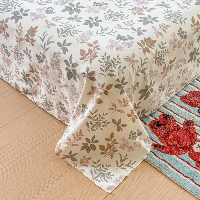 91家纺网 家纺一手货源 找家纺 帛织澜家纺 2025新款12868全棉喷气印花床单单件 洛克庄园-A版