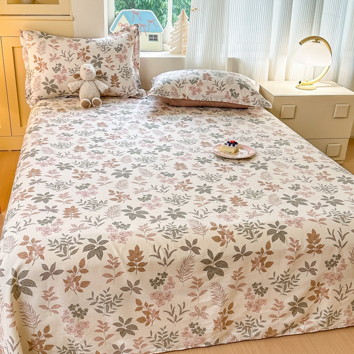 91家纺网 家纺一手货源 找家纺 帛织澜家纺 2025新款12868全棉喷气印花床单单件 洛克庄园-A版