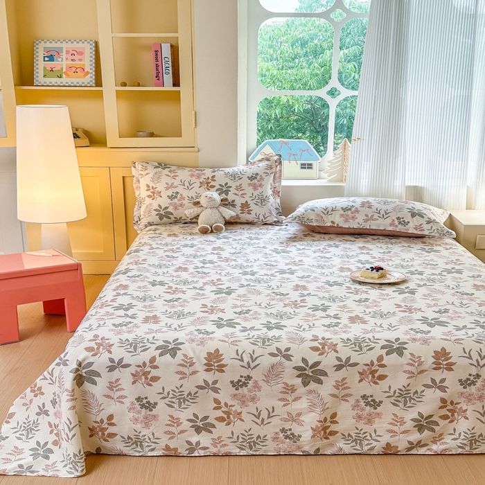 91家纺网 家纺一手货源 找家纺 帛织澜家纺 2025新款12868全棉喷气印花床单单件 洛克庄园-A版