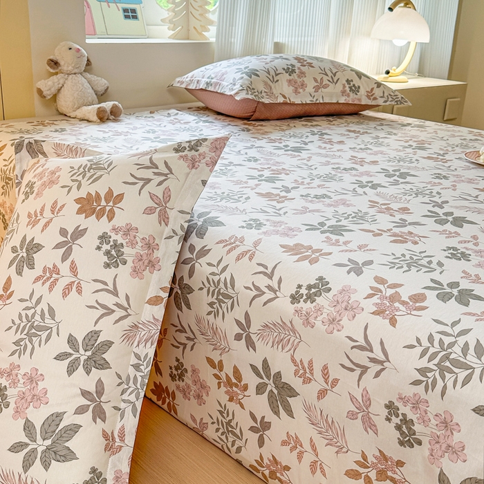 91家纺网 家纺一手货源 找家纺 帛织澜家纺 2025新款12868全棉喷气印花床单单件 洛克庄园-A版