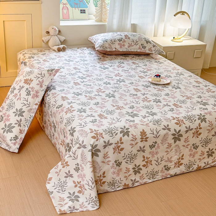 91家纺网 家纺一手货源 找家纺 帛织澜家纺 2025新款12868全棉喷气印花床单单件 洛克庄园-A版