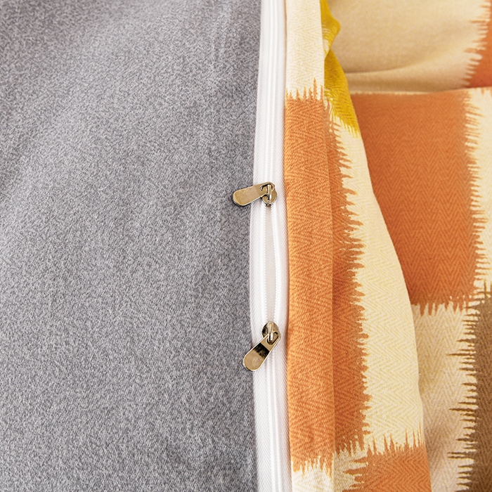 91家纺网 家纺一手货源 找家纺 宇彬家纺 2025直播热新款秋冬全棉四件套精梳生态原棉印花加厚磨毛轻奢铂金床单床笠款三四件套 都市节拍(桔)