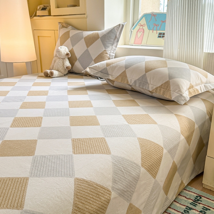 91家纺网 家纺一手货源 找家纺 帛织澜家纺 2025新款12868全棉喷气印花床单单件 瑞吉斯-A版