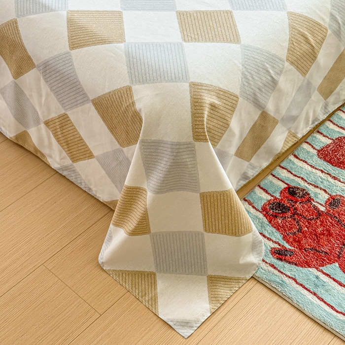 91家纺网 家纺一手货源 找家纺 帛织澜家纺 2025新款12868全棉喷气印花床单单件 瑞吉斯-A版