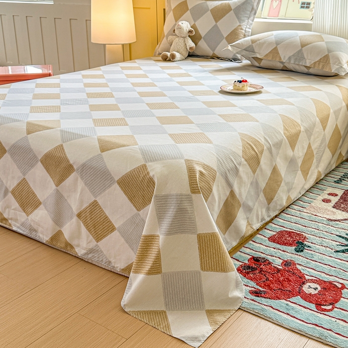 91家纺网 家纺一手货源 找家纺 帛织澜家纺 2025新款12868全棉喷气印花床单单件 瑞吉斯-A版