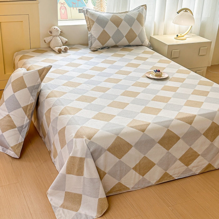 91家纺网 家纺一手货源 找家纺 帛织澜家纺 2025新款12868全棉喷气印花床单单件 瑞吉斯-A版