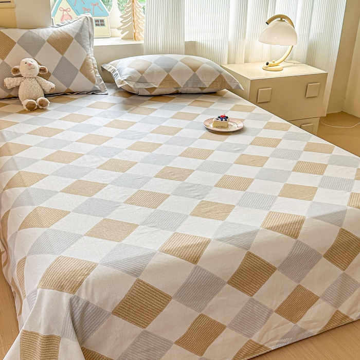 91家纺网 家纺一手货源 找家纺 帛织澜家纺 2025新款12868全棉喷气印花床单单件 瑞吉斯-A版