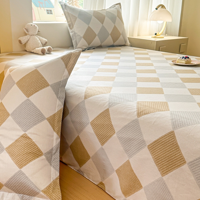 91家纺网 家纺一手货源 找家纺 帛织澜家纺 2025新款12868全棉喷气印花床单单件 瑞吉斯-A版