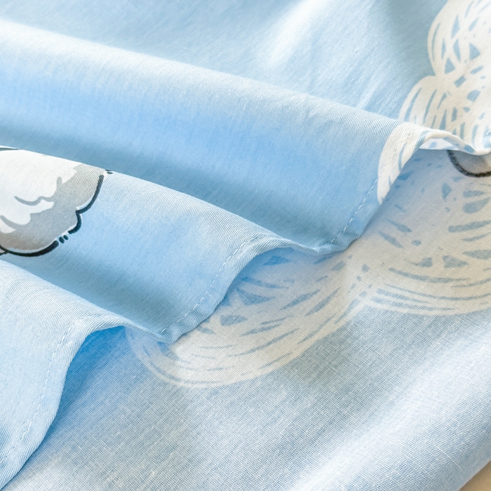 91家纺网 家纺一手货源 找家纺 帛织澜家纺 2025新款12868全棉喷气印花床单单件 太空奇遇-A版