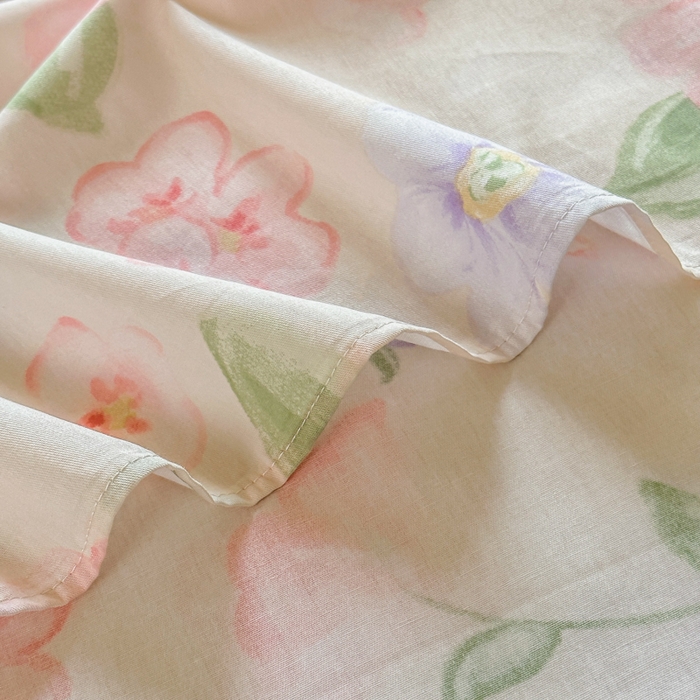 91家纺网 家纺一手货源 找家纺 帛织澜家纺 2025新款12868全棉喷气印花床单单件 遇妍-A版