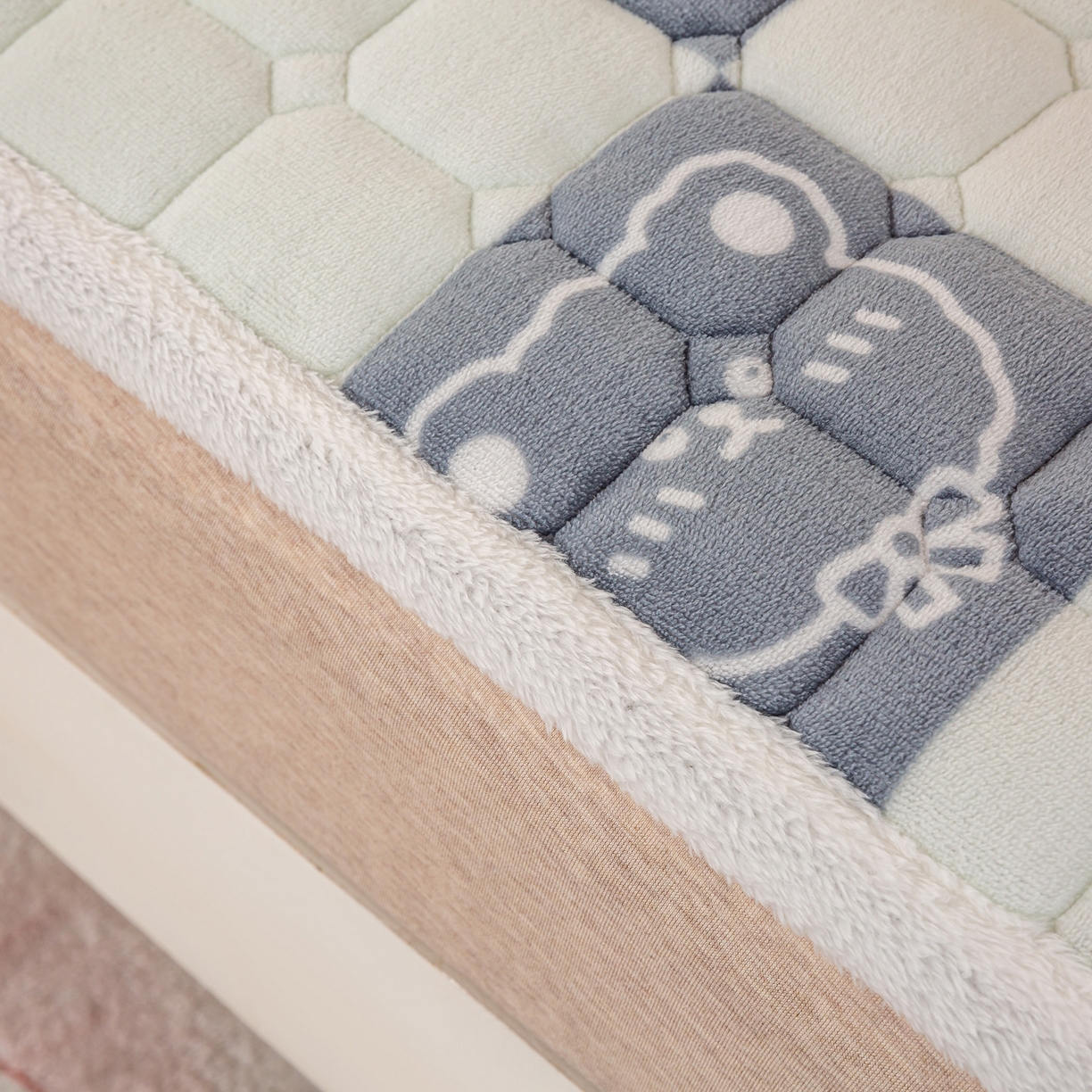 91家纺网 家纺一手货源 找家纺 眠势力 2025新款牛奶绒学生床垫加绒牛奶绒床褥子秋冬保暖珊瑚绒夹棉上下铺床护垫 棋盘格-牛奶绒床垫