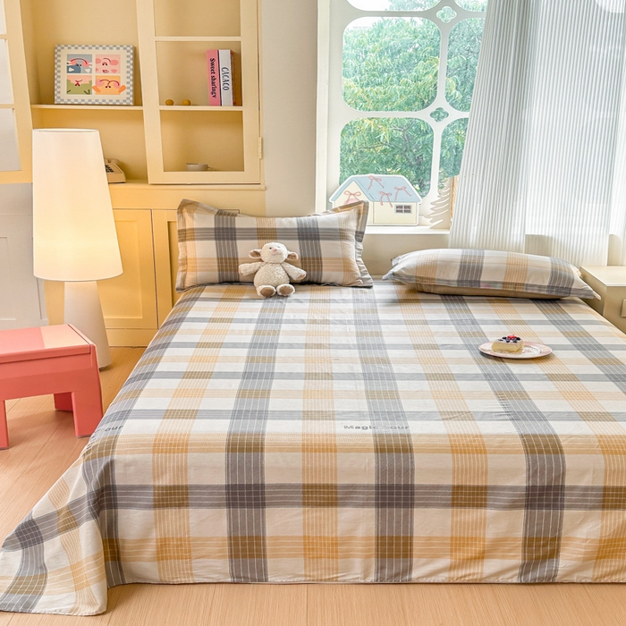 91家纺网 家纺一手货源 找家纺 帛织澜家纺 2025新款12868全棉喷气印花床单单件 佐罗-A版