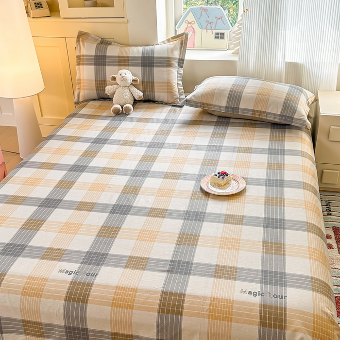 91家纺网 家纺一手货源 找家纺 帛织澜家纺 2025新款12868全棉喷气印花床单单件 佐罗-A版