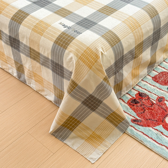 91家纺网 家纺一手货源 找家纺 帛织澜家纺 2025新款12868全棉喷气印花床单单件 佐罗-A版