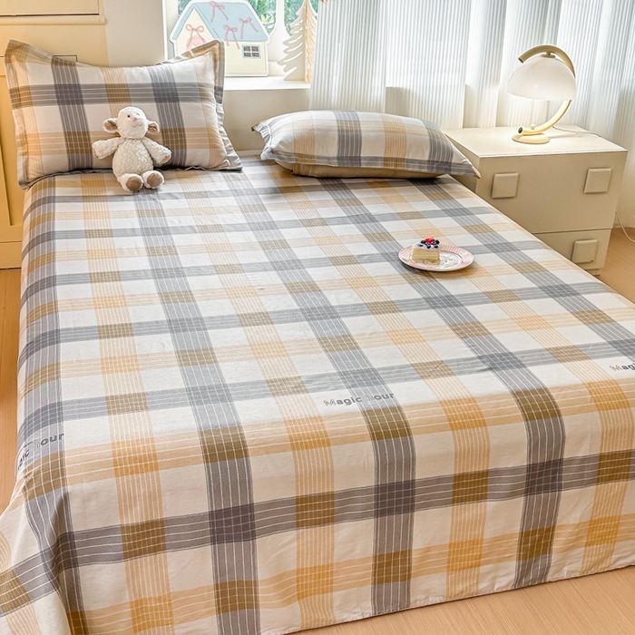 91家纺网 家纺一手货源 找家纺 帛织澜家纺 2025新款12868全棉喷气印花床单单件 佐罗-A版