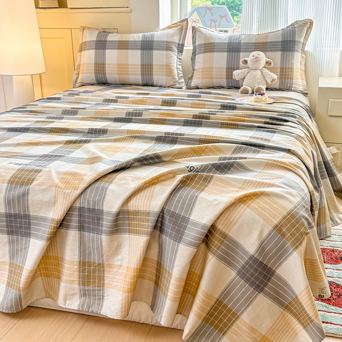 91家纺网 家纺一手货源 找家纺 帛织澜家纺 2025新款12868全棉喷气印花床单单件 佐罗-A版