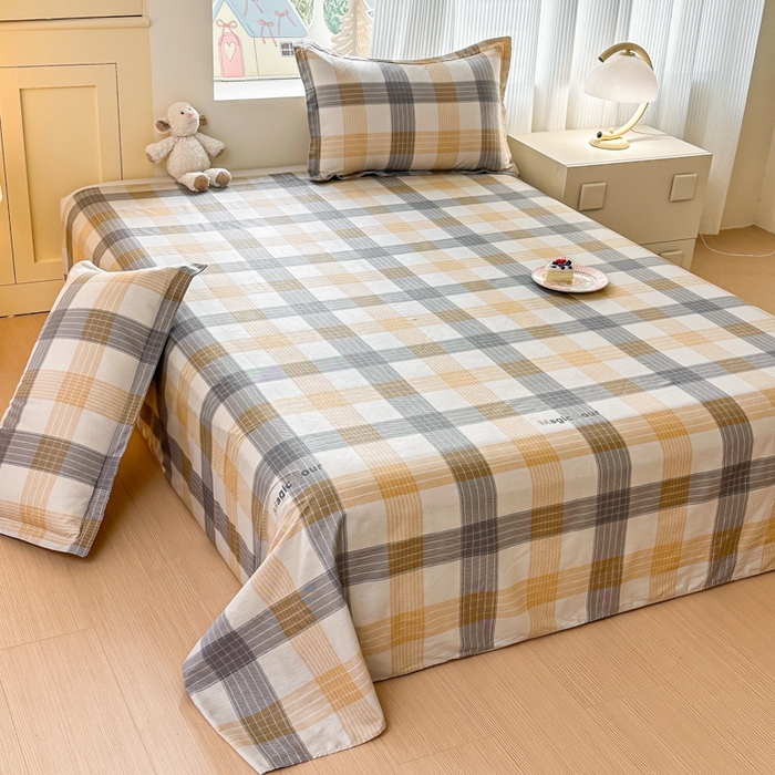 91家纺网 家纺一手货源 找家纺 帛织澜家纺 2025新款12868全棉喷气印花床单单件 佐罗-A版