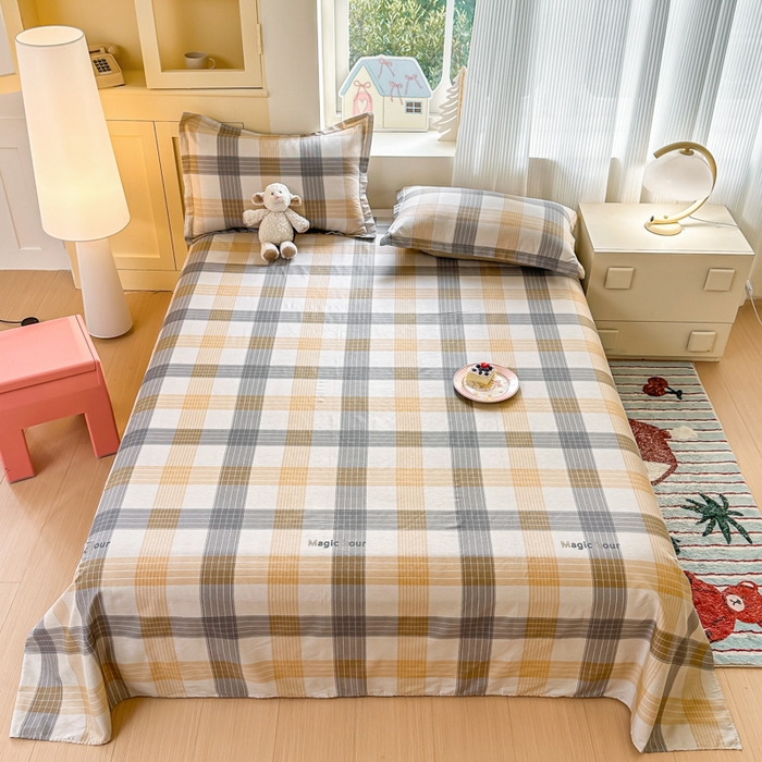 91家纺网 家纺一手货源 找家纺 帛织澜家纺 2025新款12868全棉喷气印花床单单件 佐罗-A版,佐罗-A版