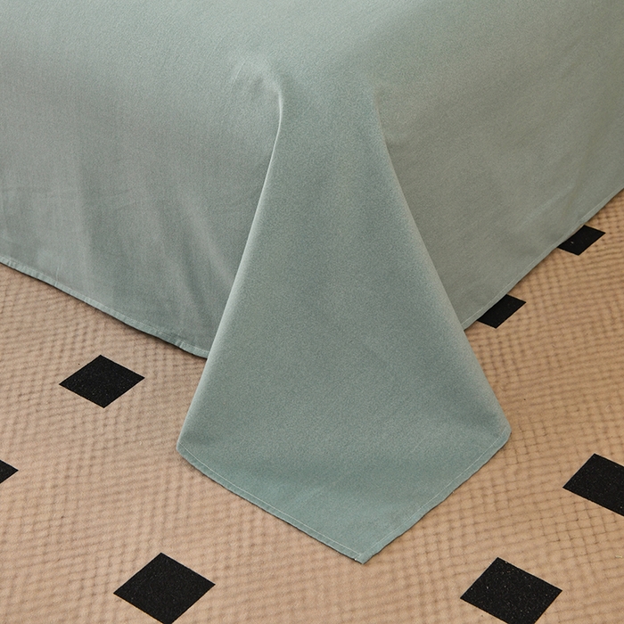 91家纺网 家纺一手货源 找家纺 宇彬家纺 2025直播热新款秋冬全棉四件套精梳生态原棉印花加厚磨毛轻奢铂金床单床笠款三四件套 水墨江南