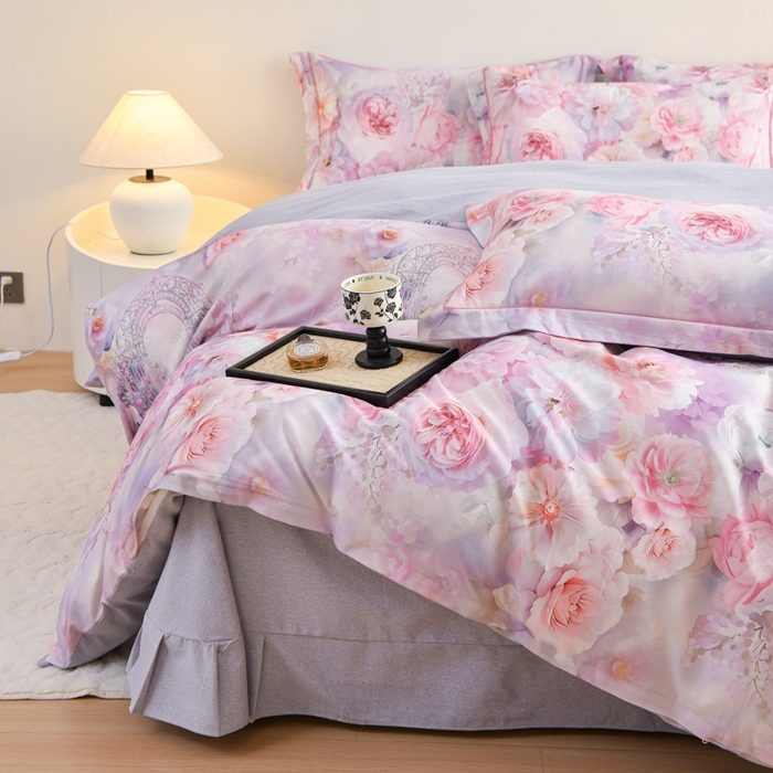 91家纺网 家纺一手货源 找家纺 （总）铭浩 2025新款全棉纯棉数码印花四件套