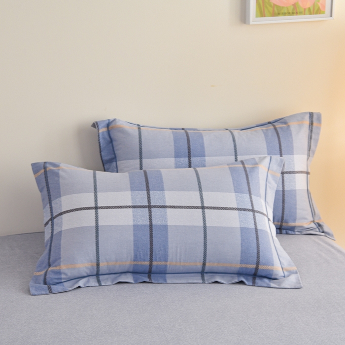 91家纺网 家纺一手货源 找家纺 铭浩 2025新款全棉纯棉数码印花四件套 诺卡-蓝