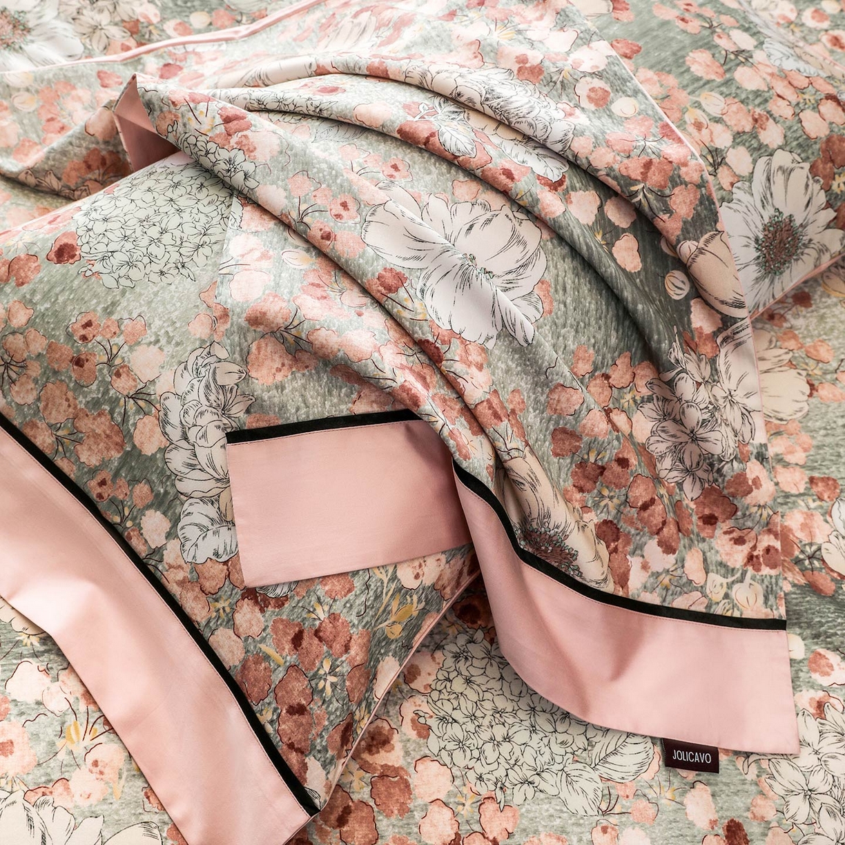 91家纺网 家纺一手货源 找家纺 2025新款直播热款A类数码印花全棉四件套纯棉复古美式长绒棉油画风高端床单被套床上用品 莫莉