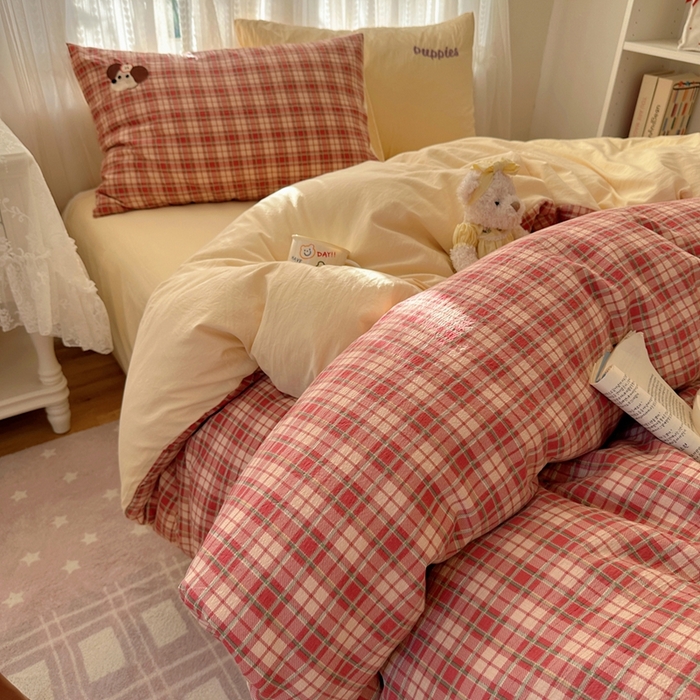 91家纺网 家纺一手货源 找家纺 （总）顾里家纺 2025新款亲肤舒适卡通兔毛贴布绣套件四件套（会员- 3元 定制床笠+8元）