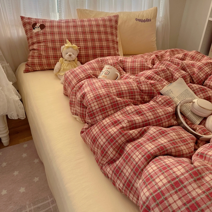 91家纺网 家纺一手货源 找家纺 （总）顾里家纺 2025新款亲肤舒适卡通兔毛贴布绣套件四件套（会员- 3元 定制床笠+8元）