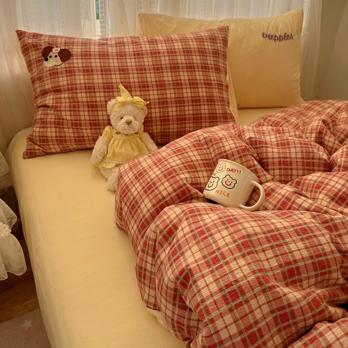 91家纺网 家纺一手货源 找家纺 （总）顾里家纺 2025新款亲肤舒适卡通兔毛贴布绣套件四件套（会员- 3元 定制床笠+8元）