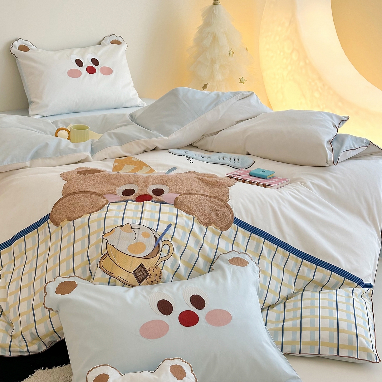 91家纺网 家纺一手货源 找家纺 （总）西西家居 2025新款100支长绒棉澳棉四件套-