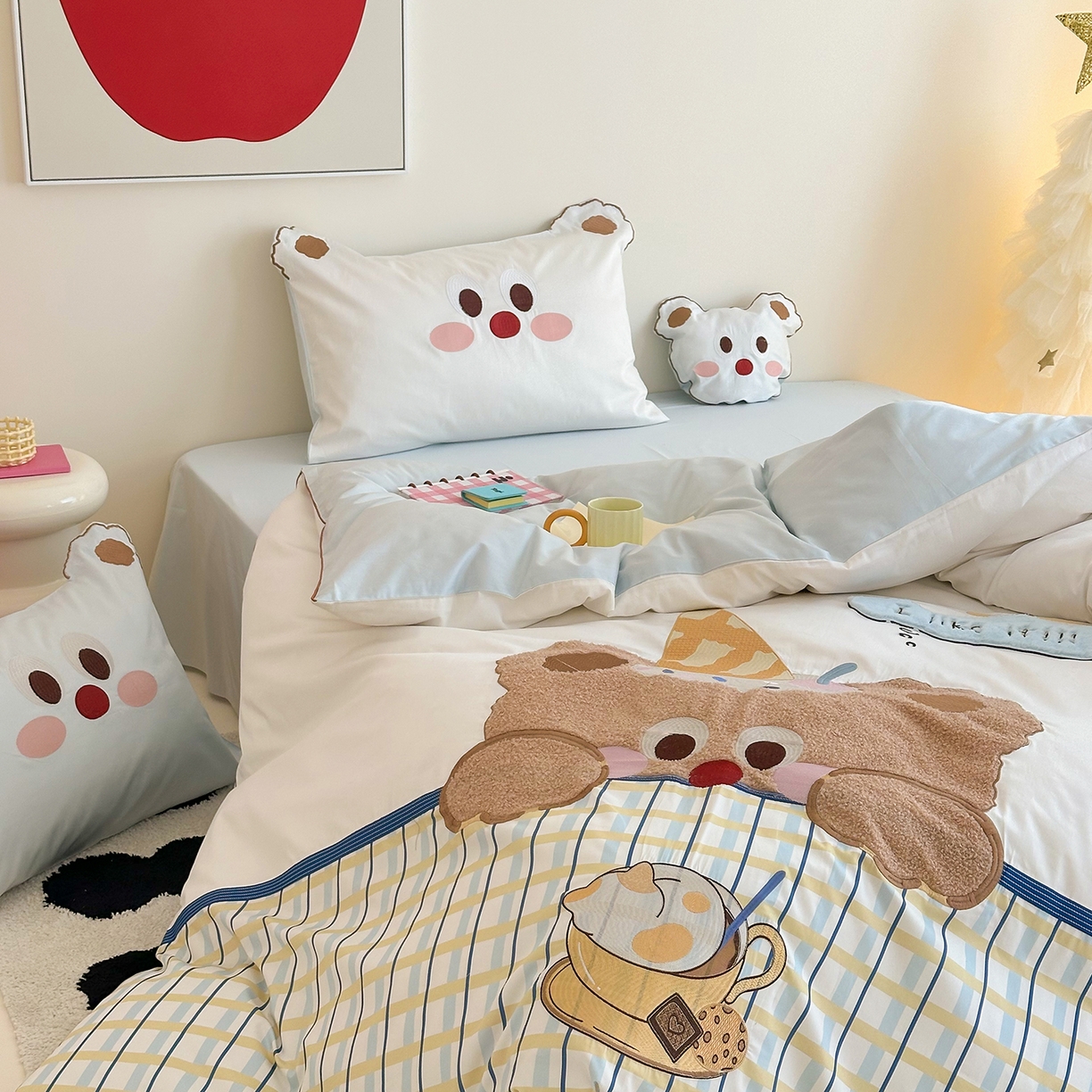 91家纺网 家纺一手货源 找家纺 （总）西西家居 2025新款100支长绒棉澳棉四件套-