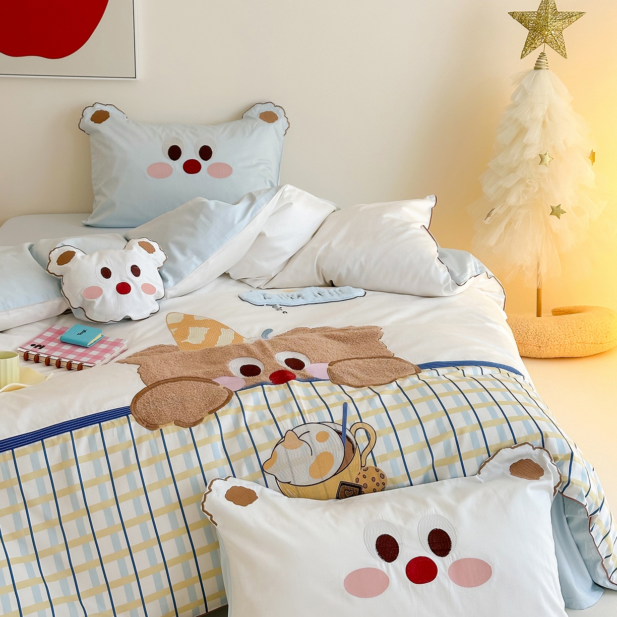 91家纺网 家纺一手货源 找家纺 （总）西西家居 2025新款100支长绒棉澳棉四件套-