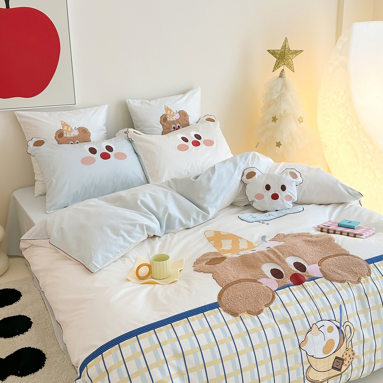 91家纺网 家纺一手货源 找家纺 （总）西西家居 2025新款100支长绒棉澳棉四件套-