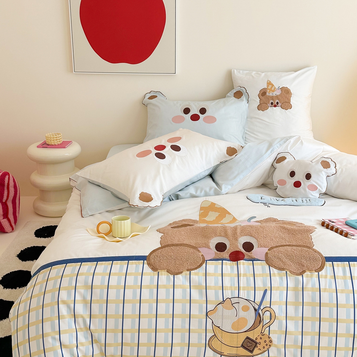 91家纺网 家纺一手货源 找家纺 （总）西西家居 2025新款100支长绒棉澳棉四件套-