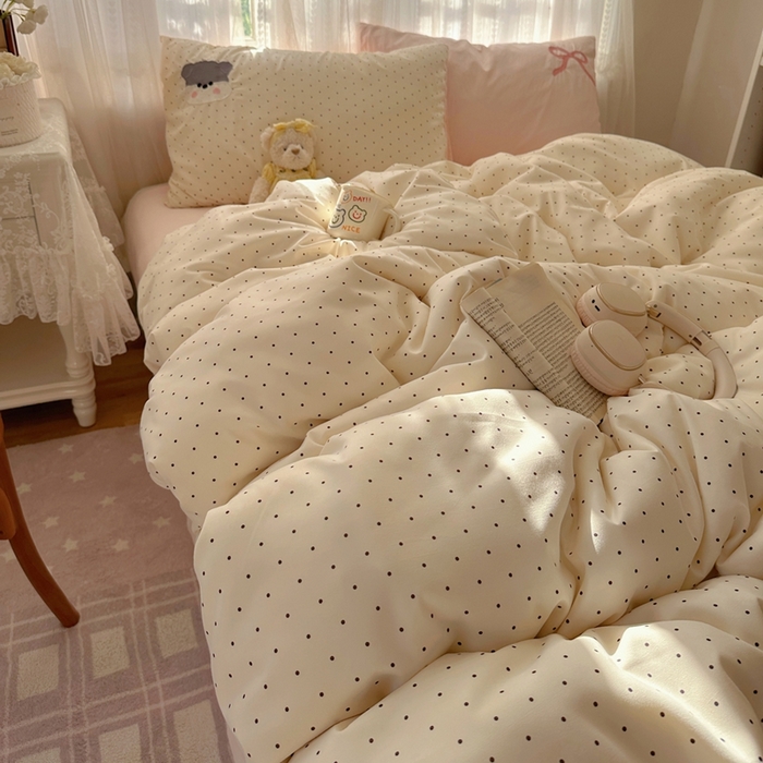 91家纺网 家纺一手货源 找家纺 顾里家纺 2025新款亲肤舒适卡通兔毛贴布绣套件四件套（会员- 3元 定制床笠+8元） 少女西高地