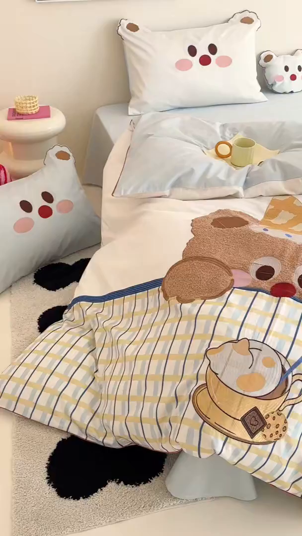 91家纺网 家纺一手货源 找家纺 （总）西西家居 2025新款100支长绒棉澳棉四件套-