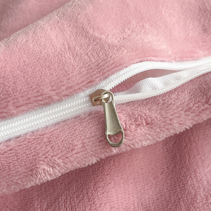 91家纺网 家纺一手货源 找家纺 羽梦 2025秋冬新品260克加厚全消光貂狐绒工艺款超保暖四件套 九尾狐-豆沙粉