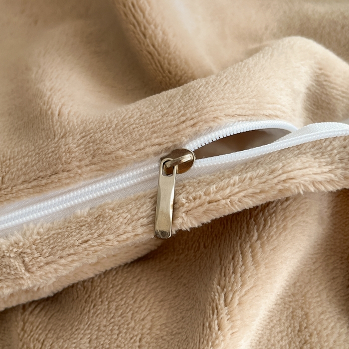 91家纺网 家纺一手货源 找家纺 羽梦 2025秋冬新品260克加厚全消光貂狐绒工艺款超保暖四件套 九尾狐-咖色