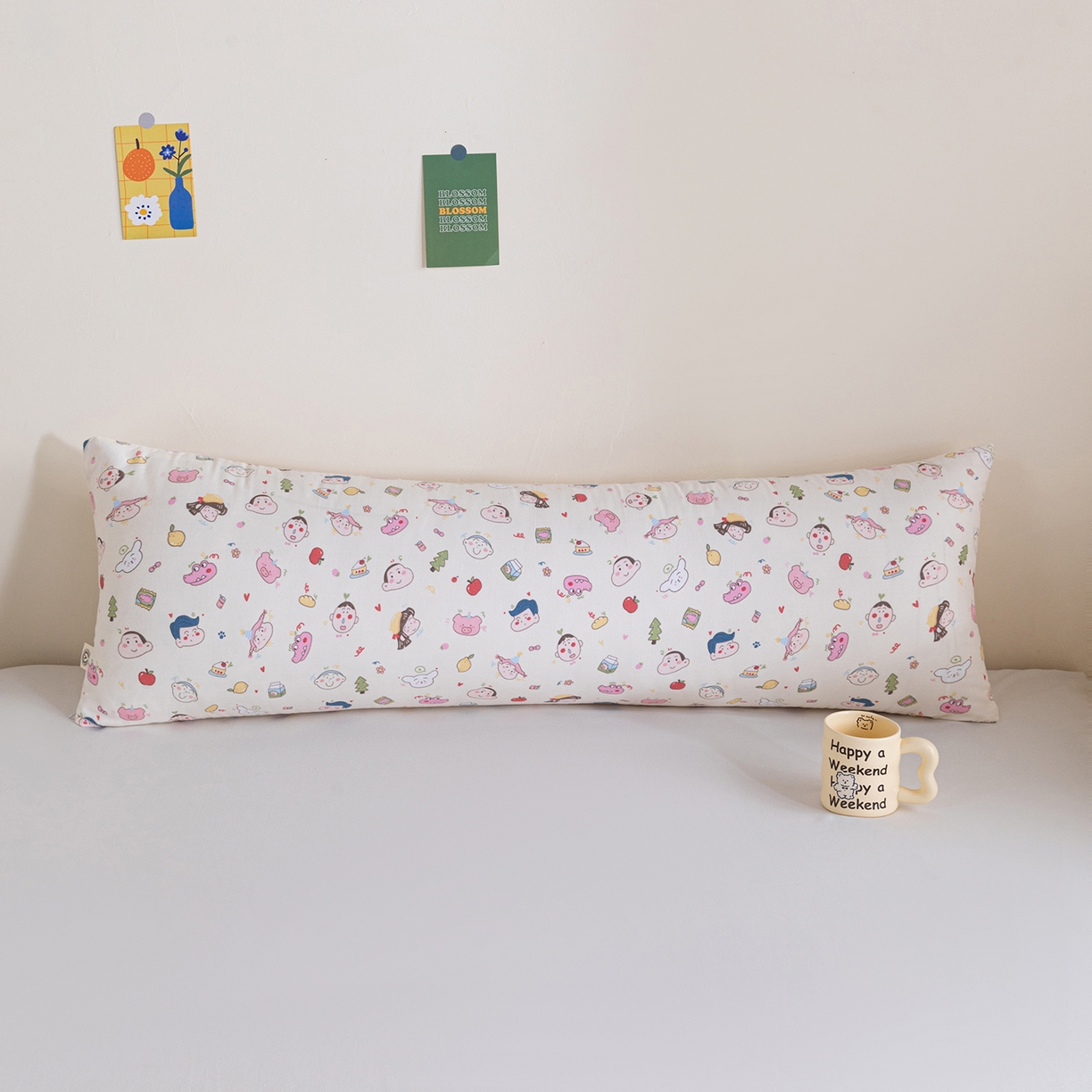 91家纺网 家纺一手货源 找家纺 卓昌枕芯 2025新款全棉双层纱双人枕长条抱枕安抚枕 蜡笔小新