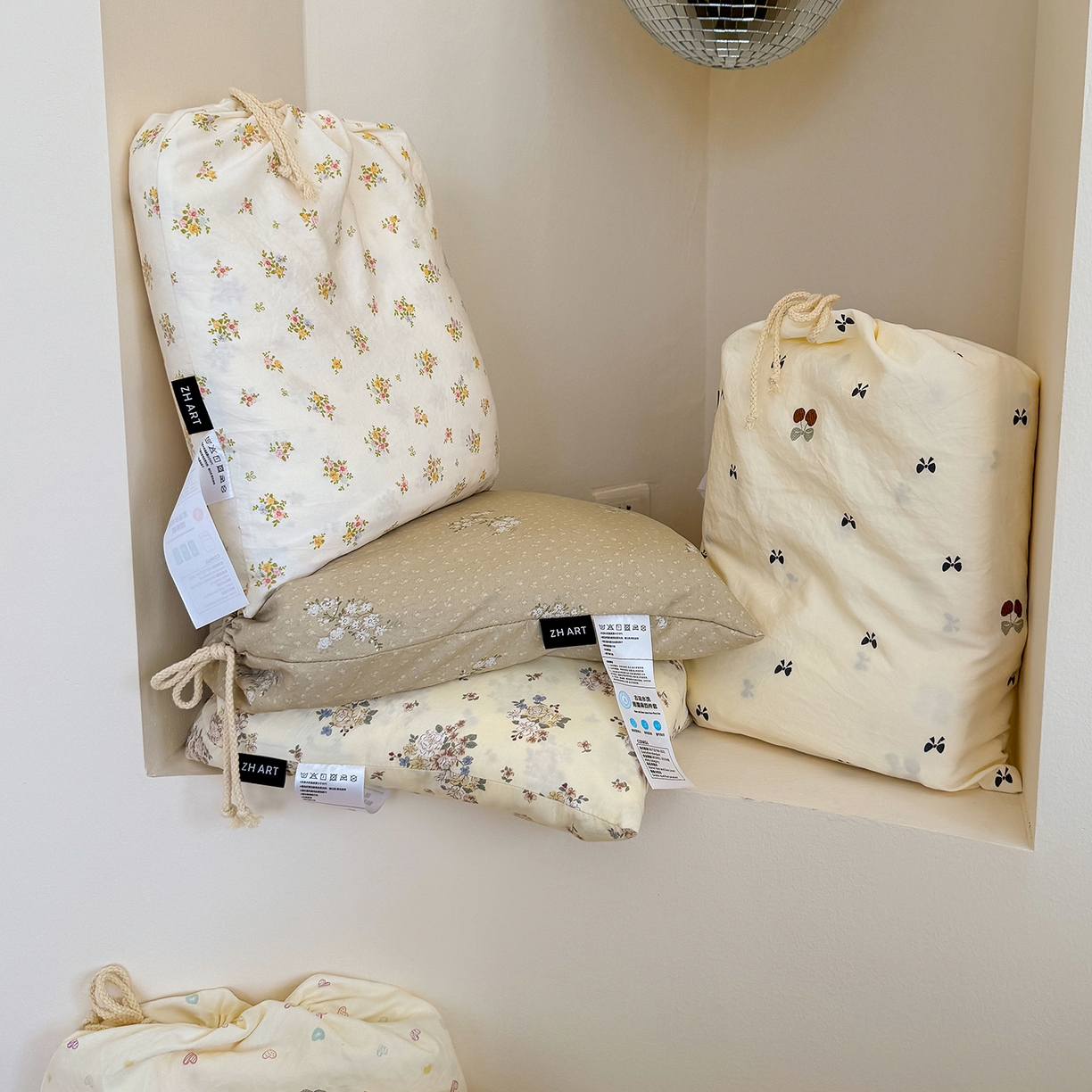 91家纺网 家纺一手货源 找家纺 （总）竹合家纺 2025新款爆款韩国小布袋古法水洗云感四件套