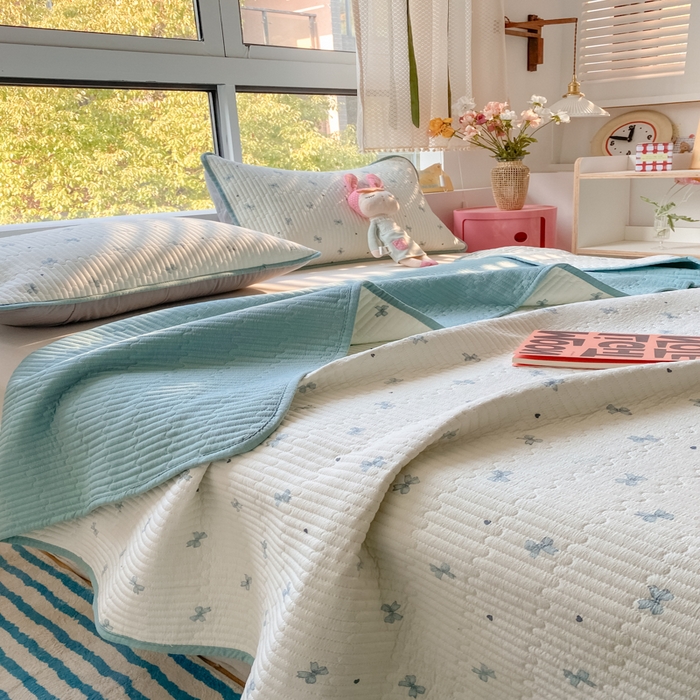 91家纺网 家纺一手货源 找家纺 云玲时尚 2025新款7A抗菌床盖加厚被芯云感春秋冬被子被芯四件套系列 倾结