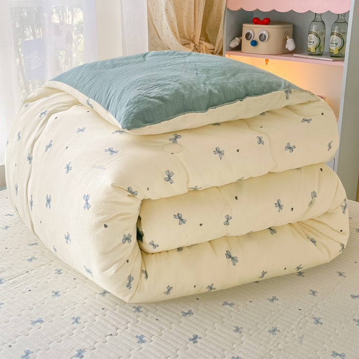 91家纺网 家纺一手货源 找家纺 云玲时尚 2025新款7A抗菌床盖加厚被芯云感春秋冬被子被芯四件套系列 倾结